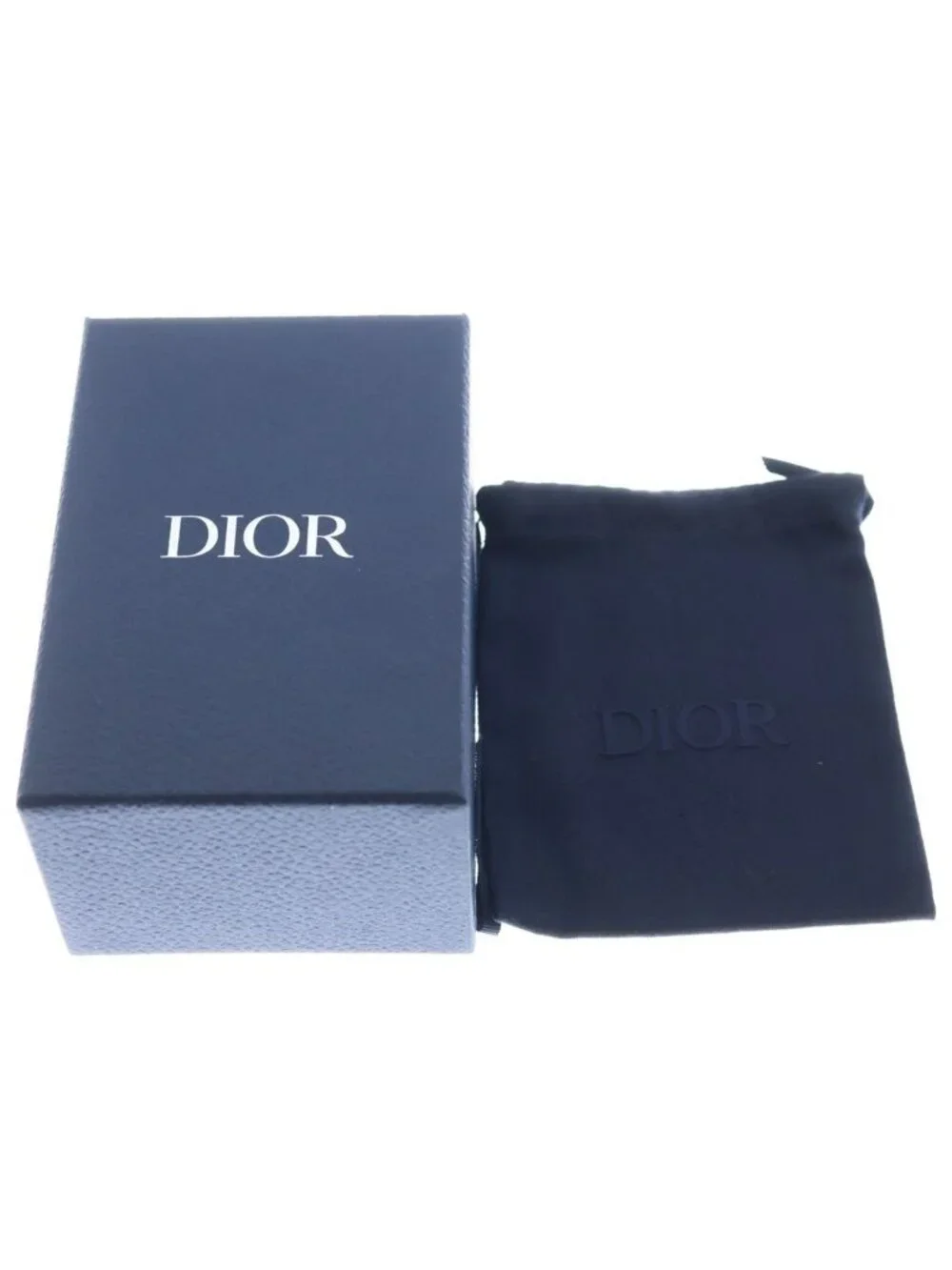 Dior CD Logo Icon Chain Link Necklace Silver